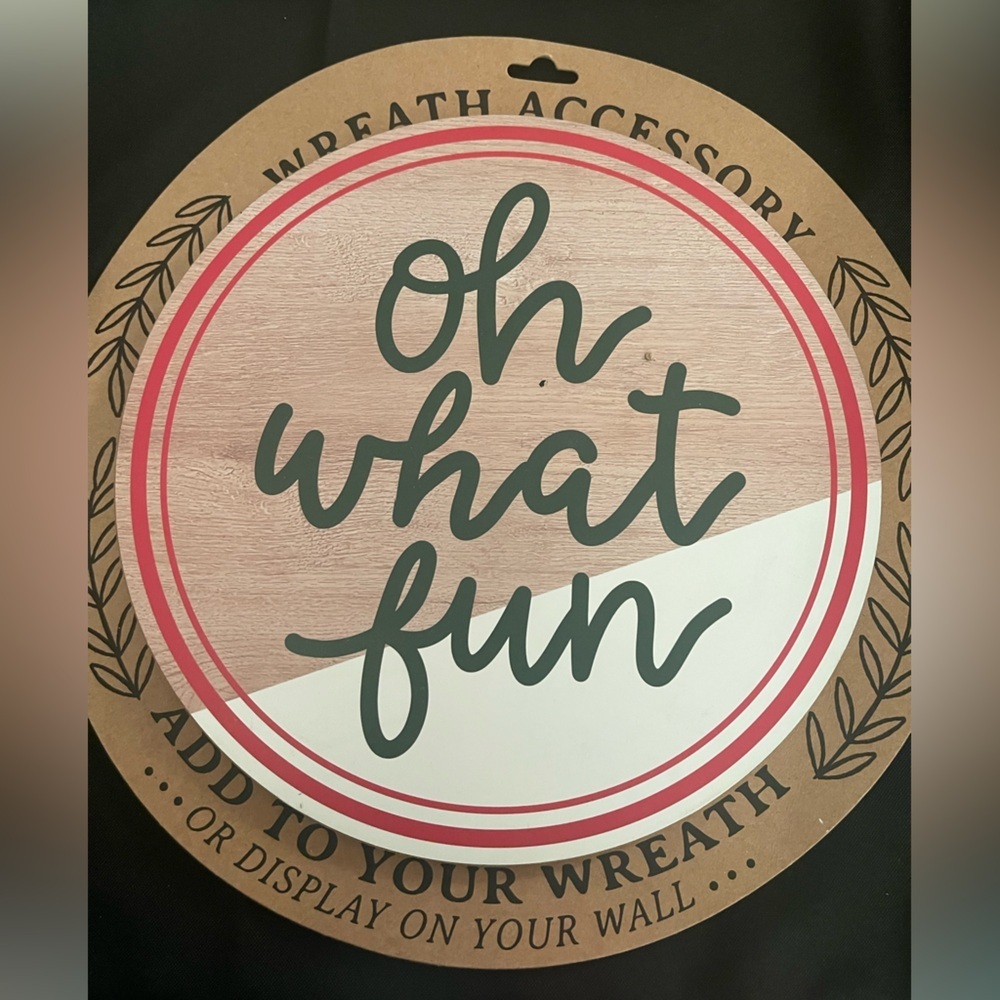 Mainstays Brown Circular Wall Decor, for crafting or use alone, NWT